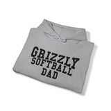 Gildan Unisex Heavy Blend™ Hooded Sweatshirt 18500 - Grizzly Softball Dad