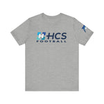 Bella+Canvas Unisex Jersey Short-Sleeve Tee 3001 - HCS Football (Front)/Thriving (Back)/Dolphin (Sleeve)