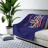 Sherpa Fleece Blanket (Navy) - Tesoro Theatre Arts