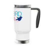 Stainless Steel Travel Mug with Handle, 14oz - Bluebird Leaders