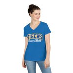 Gildan Ladies' V-Neck T-Shirt 5V00L - Tigers Cheer Mom