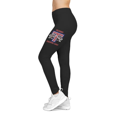 Women's Casual Leggings (Red) - Tesoro Theatre Arts