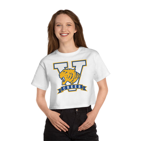 Champion Women's Heritage Cropped T-Shirt - V Cheer