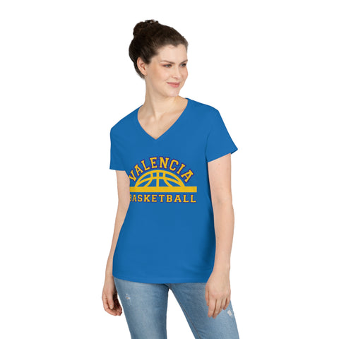 Gildan Ladies' V-Neck T-Shirt 5V00L - Valencia Basketball
