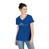 Gildan Ladies' V-Neck T-Shirt 5V00L - Marching Arts