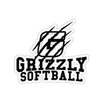 Die-Cut Stickers - Grizzly Softball
