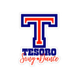 Die-Cut Transparent Stickers - Tesoro Song & Dance (Blue)