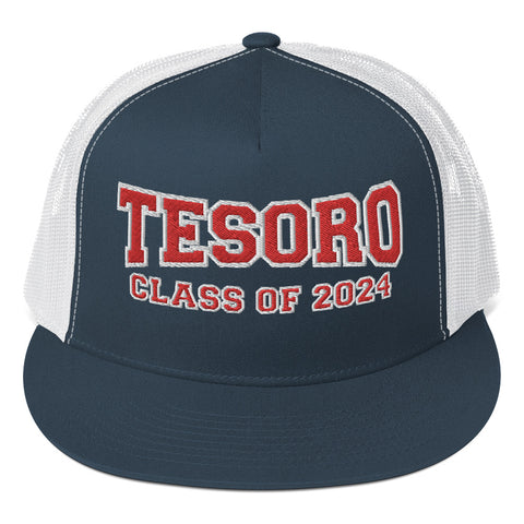 Yupoong 5 Panel Trucker Cap 6006 - Tesoro Class of 2024