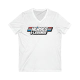 Bella+Canvas Unisex Jersey Short Sleeve V-Neck Tee 3005 - Heroes & Legends