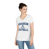 Gildan Ladies' V-Neck T-Shirt 5V00L - Anaheim FFB Mom