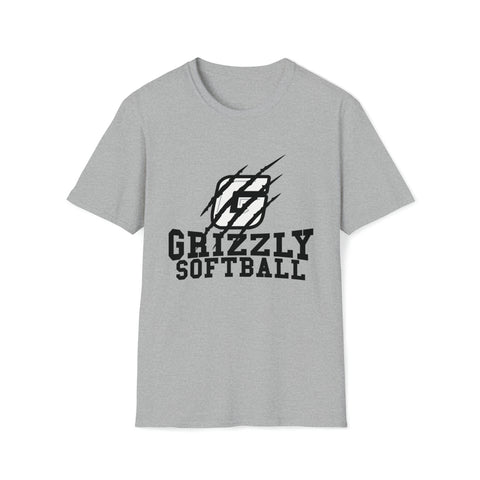 Gildan Unisex Softstyle T-Shirt 64000 - Grizzly Softball