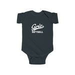 Rabbit Skins Infant Onesy 4424 - Griz Softball