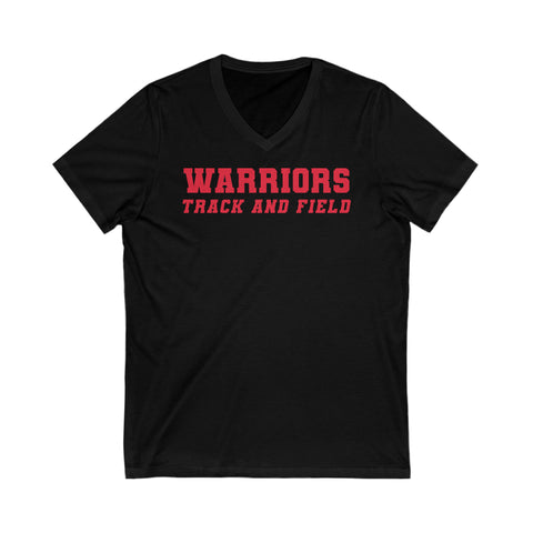 Bella+Canvas Unisex Jersey Short Sleeve V-Neck Tee 3005 - Warriors Track and Field