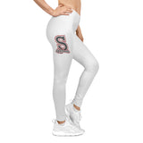 Women's Casual Leggings (White) - S Rebels