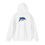 Gildan Unisex Heavy Blend™ Hooded Sweatshirt 18500 - HCS Football (Front)/Dolphin (Back)