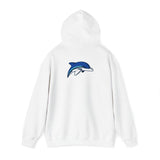 Gildan Unisex Heavy Blend™ Hooded Sweatshirt 18500 - HCS Football (Front)/Dolphin (Back)