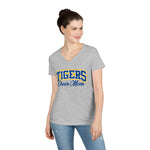 Gildan Ladies' V-Neck T-Shirt 5V00L - Tigers Cheer Mom