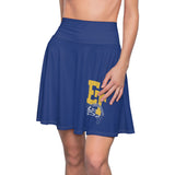 Women's Skater Skirt (Blue) - ET Soundsation