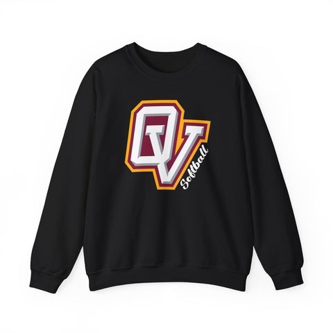 Gildan Unisex Heavy Blend™ Crewneck Sweatshirt 18000 - OV Softball (Coach)