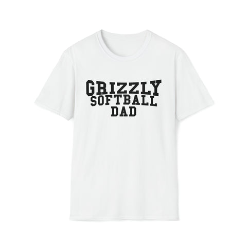 Gildan Unisex Softstyle T-Shirt 64000 - Grizzly Softball Dad