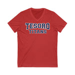 Bella+Canvas Unisex Jersey Short Sleeve V-Neck Tee 3005 - Tesoro Titans