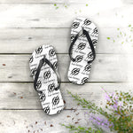 Flip Flops (White) - G Flag Football