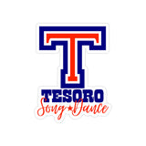 Die-Cut Transparent Stickers - Tesoro Song & Dance (Blue)