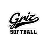 Die-Cut Stickers - Griz Softball