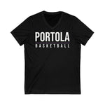 Bella+Canvas Unisex Jersey Short Sleeve V-Neck Tee 3005 - Portola Basketball (Shelf)