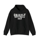 Gildan Unisex Heavy Blend™ Hooded Sweatshirt 18500 - Grizzly Softball Dad