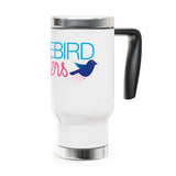 Stainless Steel Travel Mug with Handle, 14oz - Bluebird Leaders