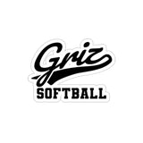 Die-Cut Stickers - Griz Softball