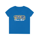 Gildan Ladies' V-Neck T-Shirt 5V00L - Tigers Cheer Mom