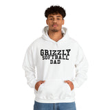 Gildan Unisex Heavy Blend™ Hooded Sweatshirt 18500 - Grizzly Softball Dad