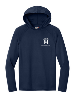A4 Cooling Performance Long Sleeve Hooded Tee A4N3409 - TH Cross Country