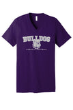 Bella+Canvas Unisex Jersey Short Sleeve V-Neck Tee BC3005 - Bulldog Football