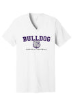 Bella+Canvas Unisex Jersey Short Sleeve V-Neck Tee BC3005 - Bulldog Football
