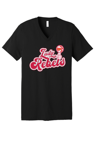 Bella+Canvas Unisex Jersey Short Sleeve V-Neck Tee 3005 - Savanna Girls Basketball