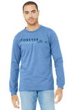 BELLA+CANVAS Unisex Heather CVC Long Sleeve Tee BC3501CVC - FWU Text