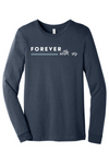 BELLA+CANVAS Unisex Heather CVC Long Sleeve Tee BC3501CVC - FWU Text