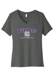Bella+Canvas Ladies V-Neck BC6405 - Bulldog Football