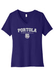 Bella+Canvas Ladies V-Neck BC6405 - Portola Football