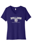 Bella+Canvas Ladies V-Neck BC6405 - Bulldog Football
