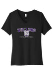 Bella+Canvas Ladies V-Neck BC6405 - Bulldog Football