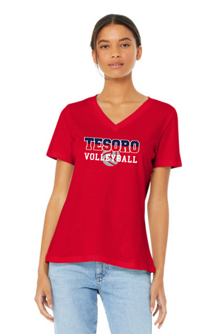 Bella & Canvas Ladies V-Neck BC6405 - Tesoro Volleyball