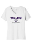 Bella+Canvas Ladies V-Neck BC6405 - Bulldog Football