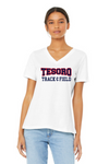 Bella & Canvas Ladies V-Neck BC6405 - Tesoro Track & Field