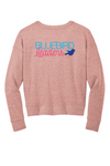 District Women’s Fleece V-Neck Sweatshirt DT1312 - Bluebird Leaders (Print)