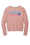 District Women’s Fleece V-Neck Sweatshirt DT1312 - Bluebird Leaders (Print)