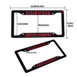 License Plate Frame (Black) - Segerstrom Cross Country (Red)